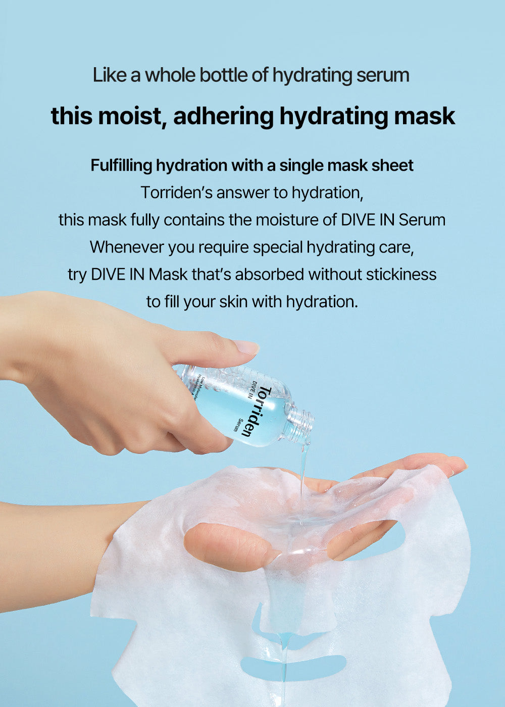 TORRIDEN DIVE-IN Low Molecular Hyaluronic Acid Mask 1pc