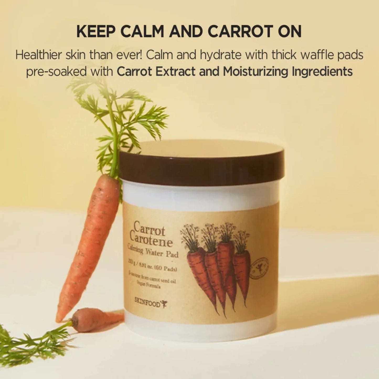 SKINFOOD Carrot Carotene Calming Water Pad 60pcs
