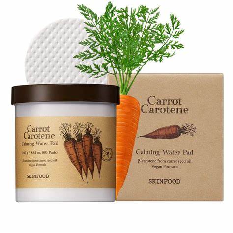 SKINFOOD Carrot Carotene Calming Water Pad 60pcs