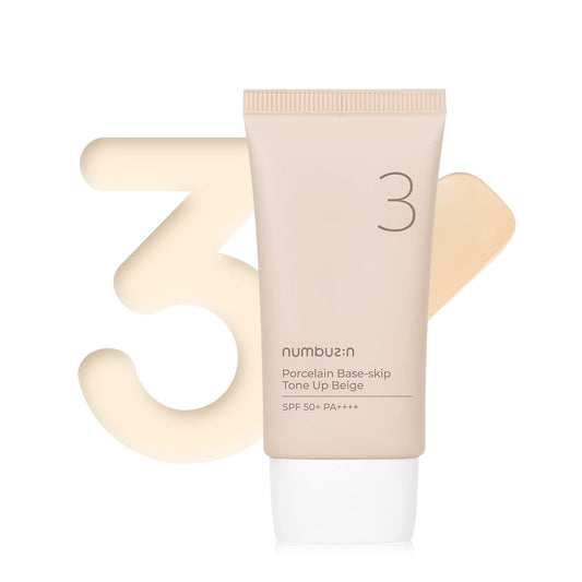 NUMBUZIN No.3 Porcelain Base-Skip Tone Up Beige SPF50+ PA++++50ml